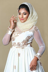 Leila Dress with floral beadwork - Runway Collections